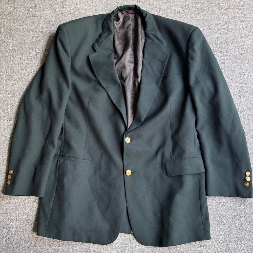 Jack Nicklaus Blazer Mens 46L Tournament Series Green Gold Button Gayfers USA